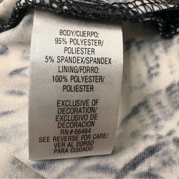 Sandra Darren Black & White Leopard Print Maxi Dress Size 16 - Picture 7 of 8